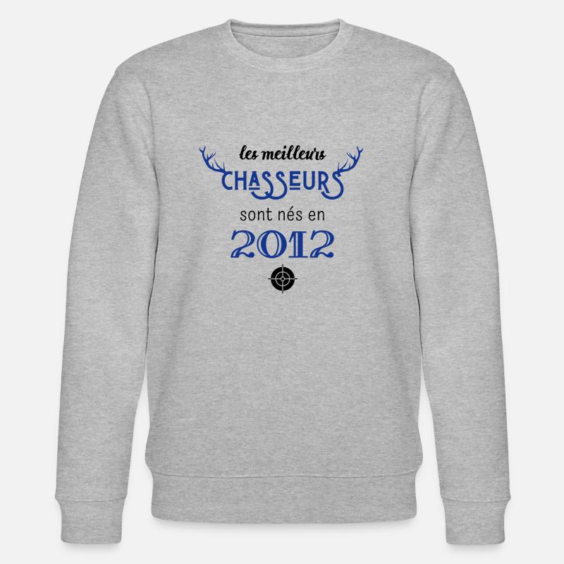 Anniversaire chasseur 2012 - Sweat bio CHANGER Stanley/Stella Unisexe - gris chiné