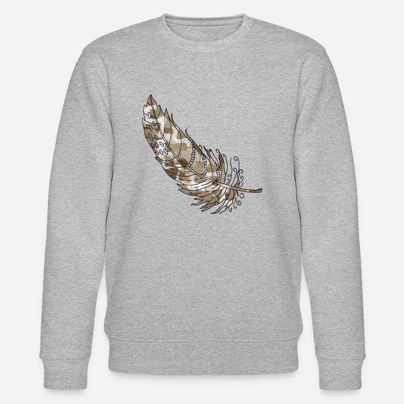 Feder - Stanley/Stella Unisex Bio-Sweatshirt CHANGER  - Grau meliert