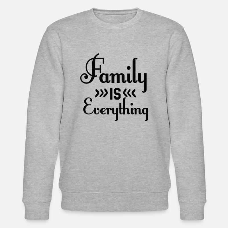 Family is Everything - Stanley/Stella Unisex Bio-Sweatshirt CHANGER  - Grau meliert
