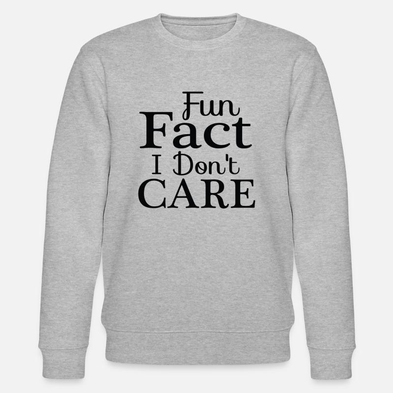 Fun Fact I Don´t Care - Stanley/Stella Unisex Bio-Sweatshirt CHANGER  - Grau meliert