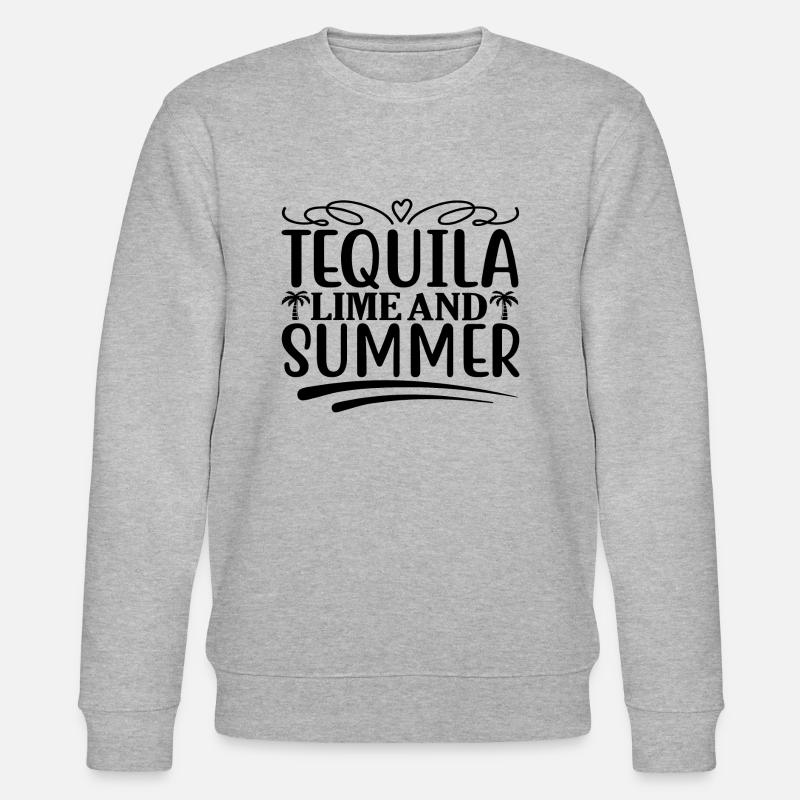 tequila lime and summer - Stanley/Stella CHANGER Unisex Organic Sweatshirt - heather grey