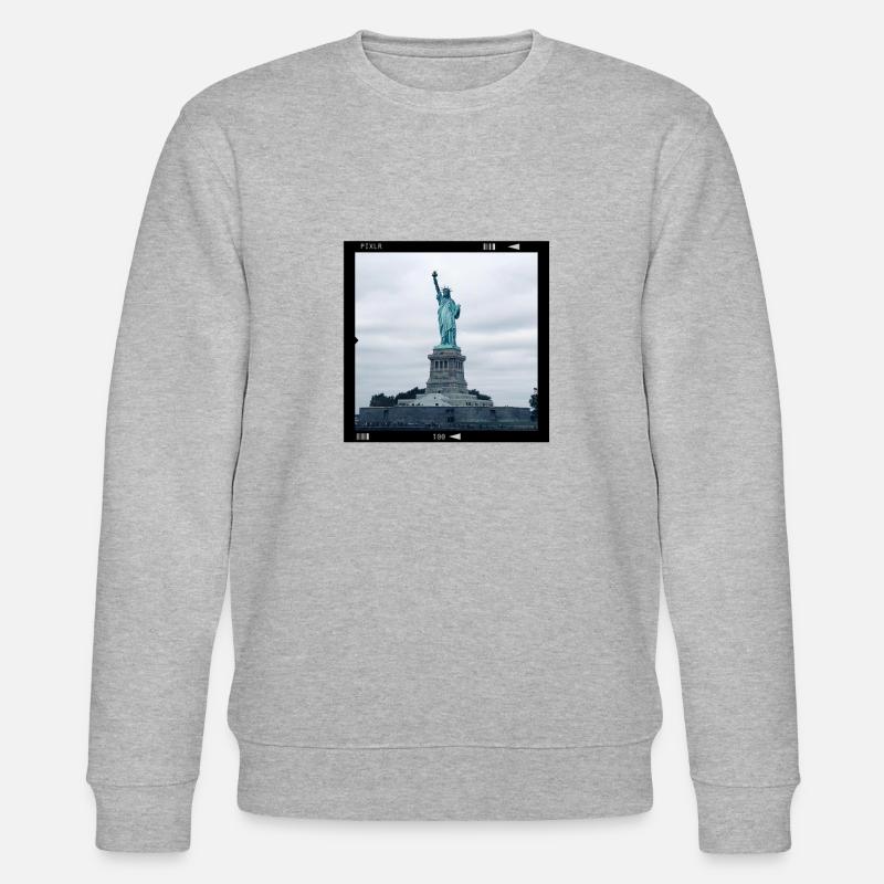 Freiheitsstatue - Stanley/Stella Unisex Bio-Sweatshirt CHANGER  - Grau meliert