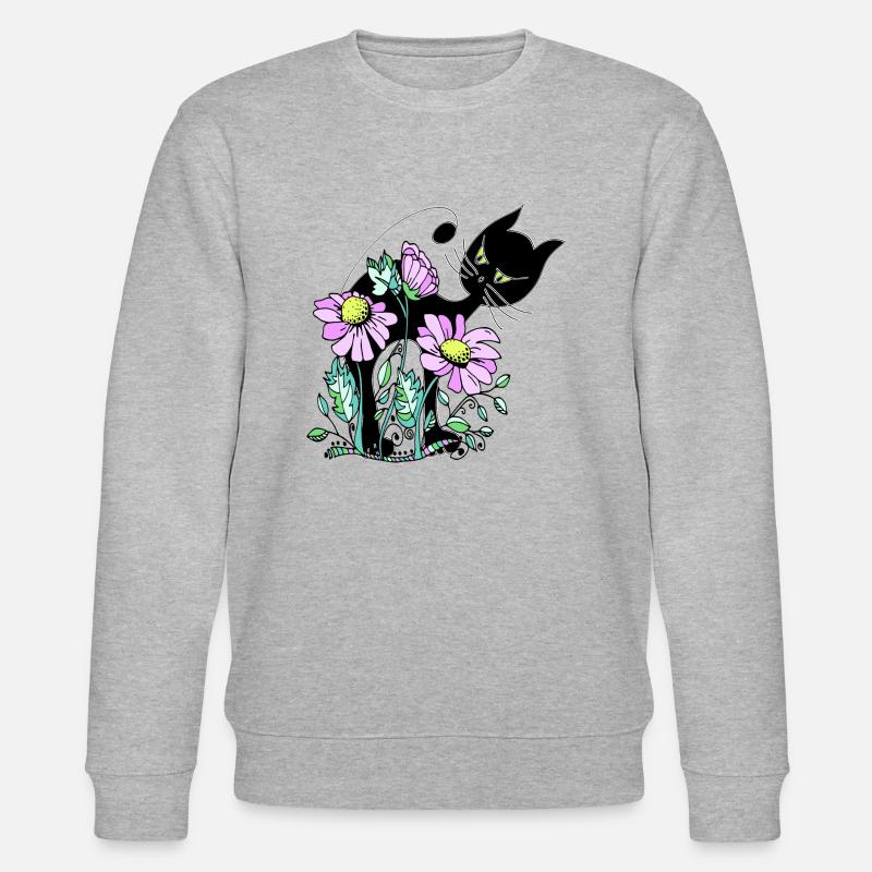 Chat - Sweat bio CHANGER Stanley/Stella Unisexe - gris chiné