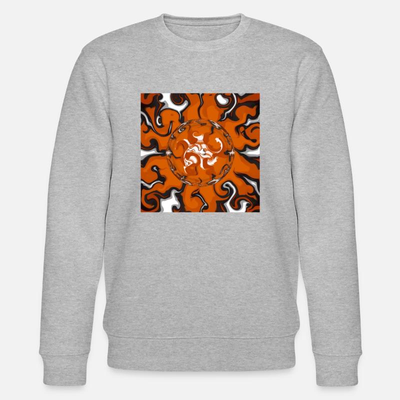 Orange Chaos - Stanley/Stella Unisex Bio-Sweatshirt CHANGER  - Grau meliert