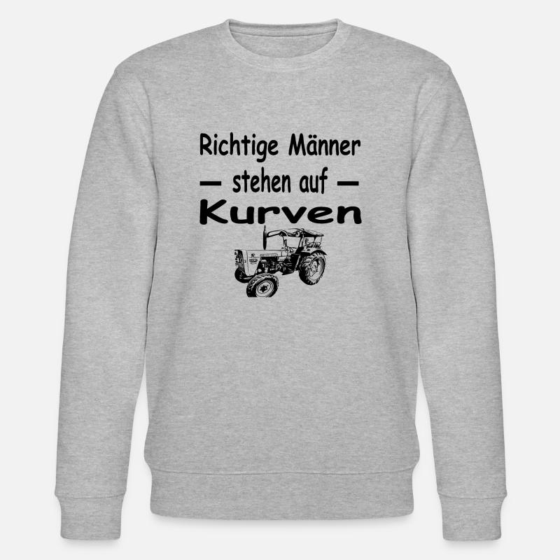 Traktor - Stanley/Stella Unisex Bio-Sweatshirt CHANGER  - Grau meliert