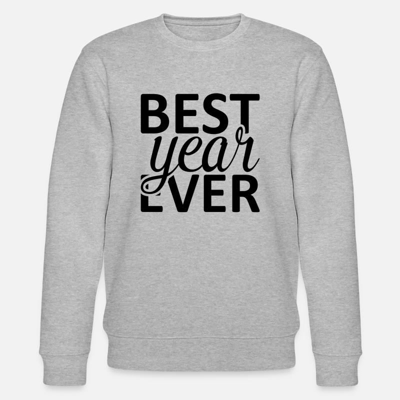 Best Year Ever - Stanley/Stella Unisex Bio-Sweatshirt CHANGER  - Grau meliert