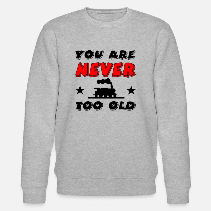 Eisenbahn - Stanley/Stella Unisex Bio-Sweatshirt CHANGER  - Grau meliert
