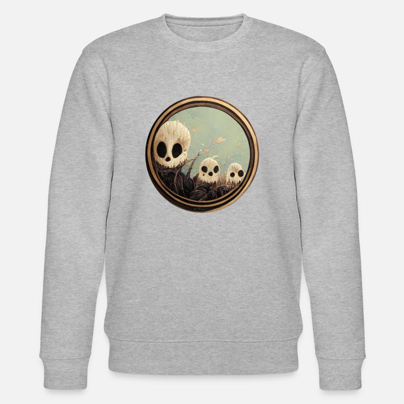Skulls - Stanley/Stella Unisex Bio-Sweatshirt CHANGER  - Grau meliert