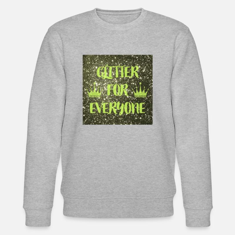 Glitter, Glitzer, Funkeln - Stanley/Stella Unisex Bio-Sweatshirt CHANGER  - Grau meliert
