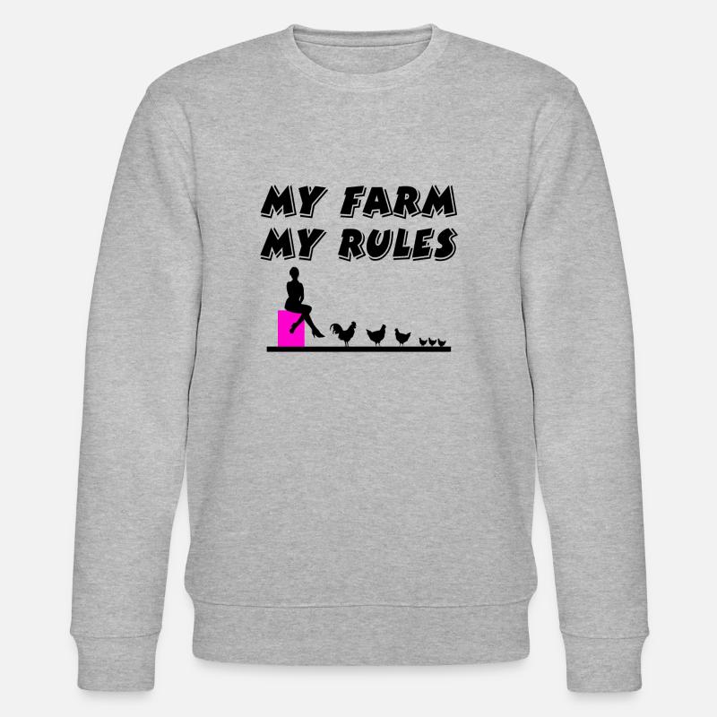 Bauernhof - Stanley/Stella Unisex Bio-Sweatshirt CHANGER  - Grau meliert