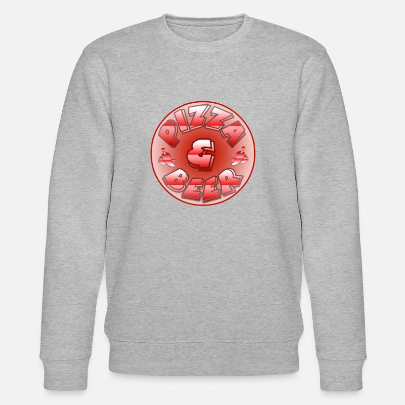 Pizza - Stanley/Stella Unisex Bio-Sweatshirt CHANGER  - Grau meliert