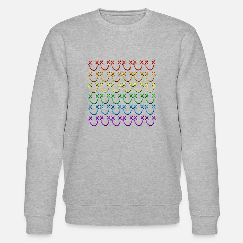 Louismiley Rainbow - Stanley/Stella Unisex Bio-Sweatshirt CHANGER - Grau meliert