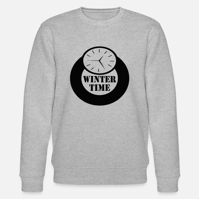 Winter Time - Stanley/Stella Unisex Bio-Sweatshirt CHANGER  - Grau meliert