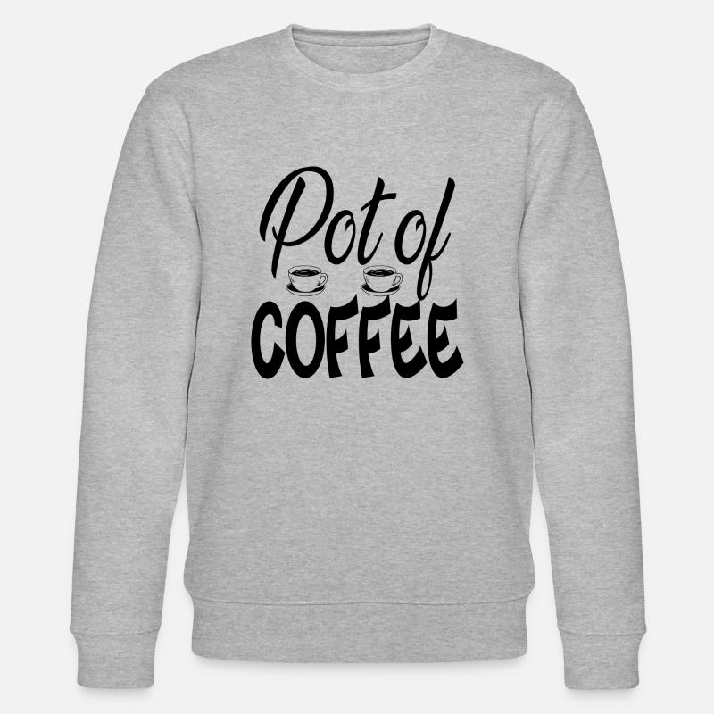 Pot of Coffee - Stanley/Stella Unisex Bio-Sweatshirt CHANGER  - Grau meliert