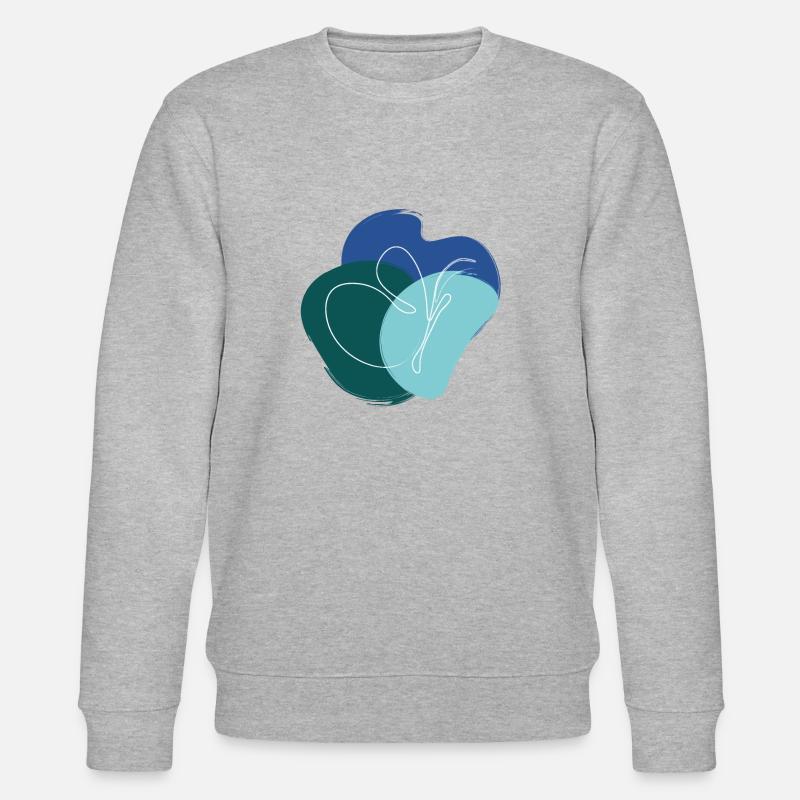 PAPILLON DANS UN TRAIT - Sweat bio CHANGER Stanley/Stella Unisexe - gris chiné