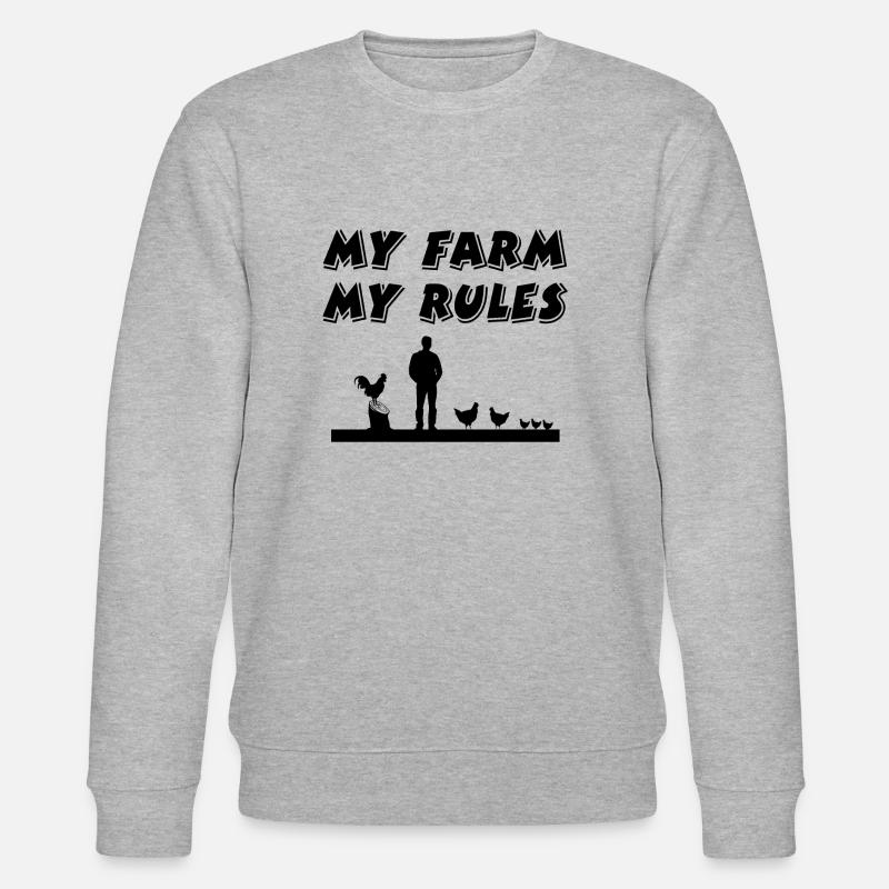Bauernhof - Stanley/Stella Unisex Bio-Sweatshirt CHANGER  - Grau meliert