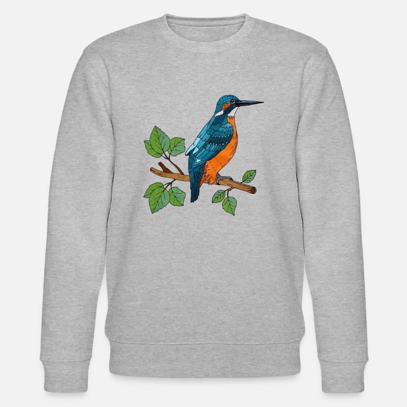 Bunter Vogel - Stanley/Stella Unisex Bio-Sweatshirt CHANGER  - Grau meliert