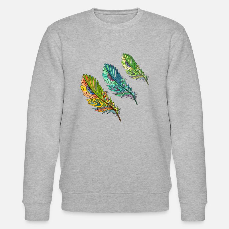 Feder - Stanley/Stella Unisex Bio-Sweatshirt CHANGER  - Grau meliert