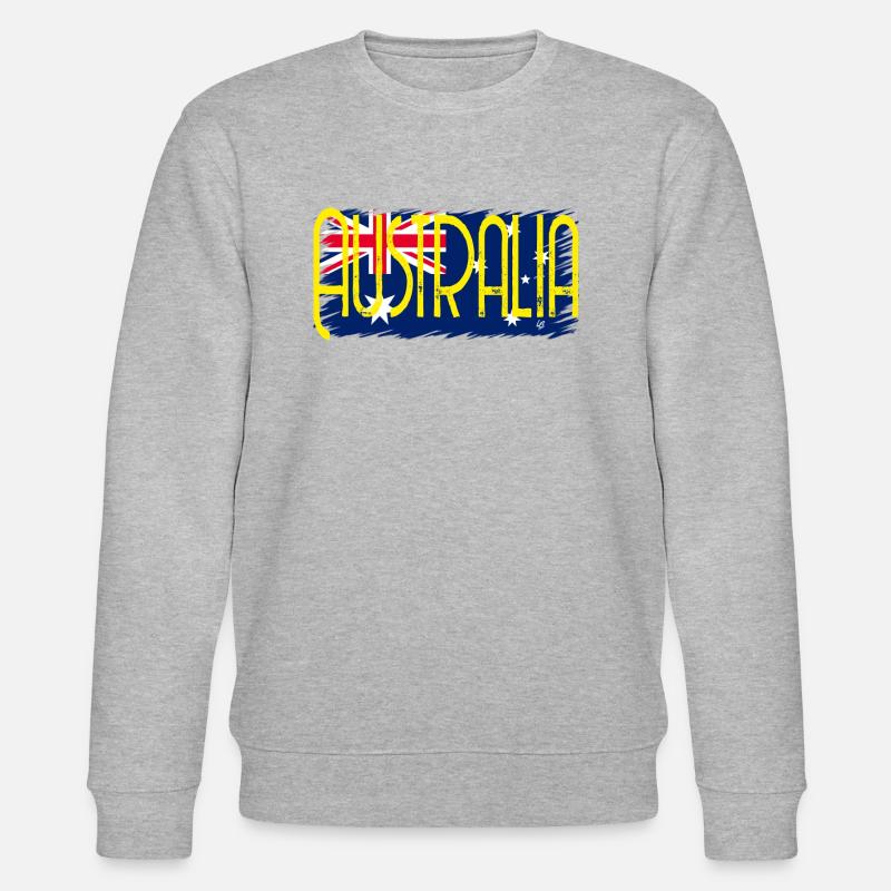 Australien zwei - Stanley/Stella Unisex Bio-Sweatshirt CHANGER  - Grau meliert