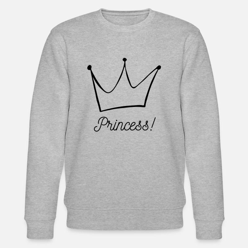 Princess - Stanley/Stella Unisex Bio-Sweatshirt CHANGER  - Grau meliert
