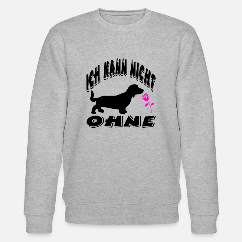 Dackel - Stanley/Stella Unisex Bio-Sweatshirt CHANGER  - Grau meliert