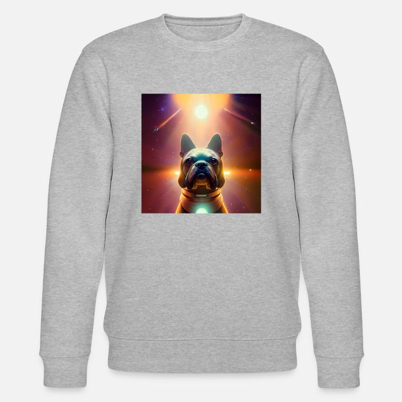 Le chien de l’univers - Sweat bio CHANGER Stanley/Stella Unisexe - gris chiné