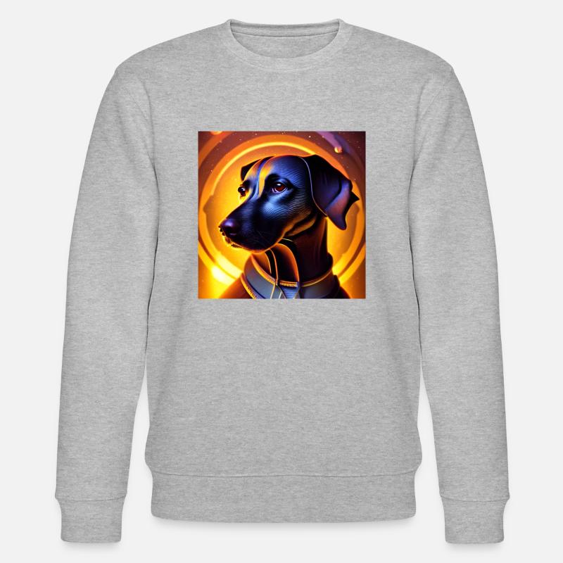 The Universe Dog - Stanley/Stella Unisex Bio-Sweatshirt CHANGER  - Grau meliert