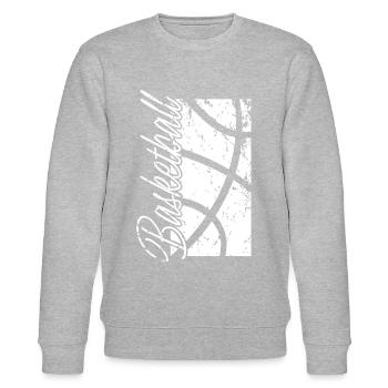 Basketball Basketballer - Stanley/Stella Unisex Bio-Sweatshirt CHANGER  - Grau meliert - Vorne - Nik (191cm) & Marisol (170cm)