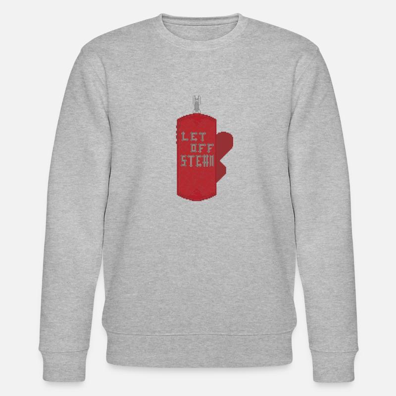 DAMPF ABLASSEN - Stanley/Stella Unisex Bio-Sweatshirt CHANGER  - Grau meliert