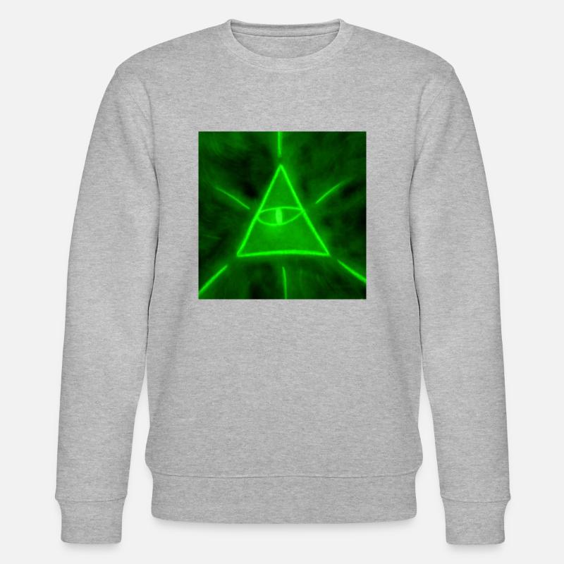 ÜBERRAGEND GRÜN SEIN - Stanley/Stella Unisex Bio-Sweatshirt CHANGER  - Grau meliert
