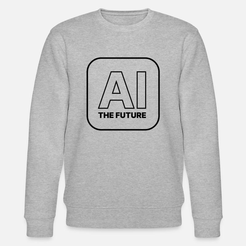 Artificial intelligence - Stanley/Stella CHANGER Unisex Organic Sweatshirt - heather grey
