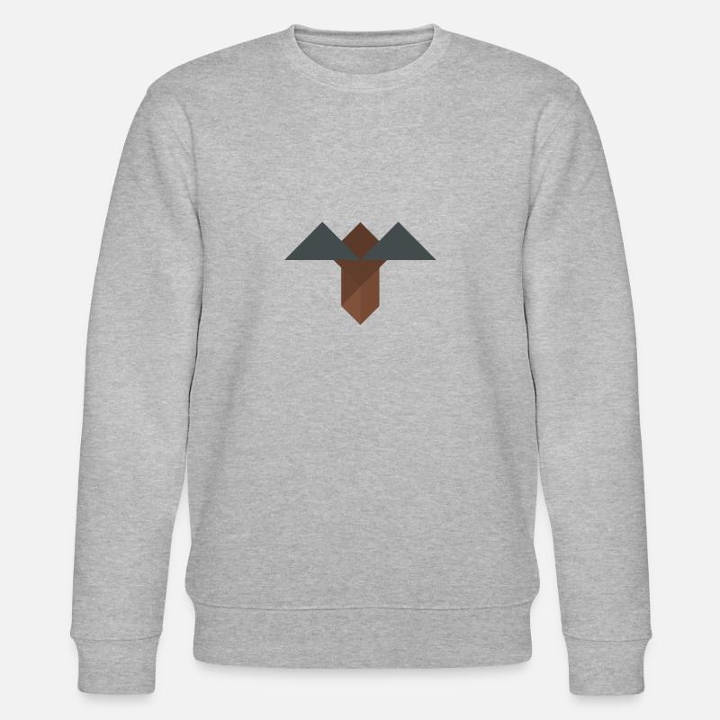 Spitzhacke - Tangram - Stanley/Stella Unisex Bio-Sweatshirt CHANGER  - Grau meliert