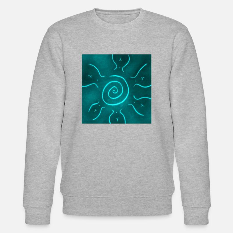 HIMMELBLAUE SONNE - Stanley/Stella Unisex Bio-Sweatshirt CHANGER  - Grau meliert
