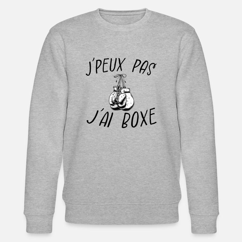 j'peux pas j'ai boxe - Sweat bio CHANGER Stanley/Stella Unisexe - gris chiné