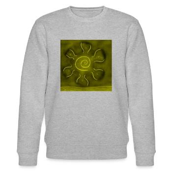 SONNE ÜBER DER GELBEN WÜSTE - Stanley/Stella Unisex Bio-Sweatshirt CHANGER  - Grau meliert - Vorne - Nik (191cm) & Marisol (170cm)