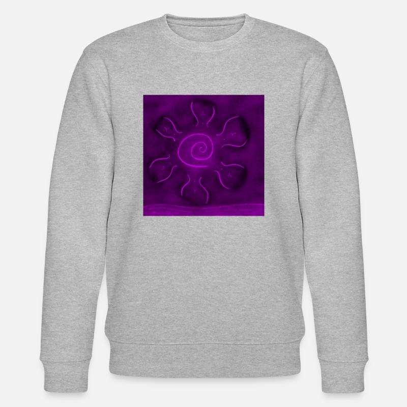 SOLEIL SUR LA MER POURPRE - Sweat bio CHANGER Stanley/Stella Unisexe - gris chiné