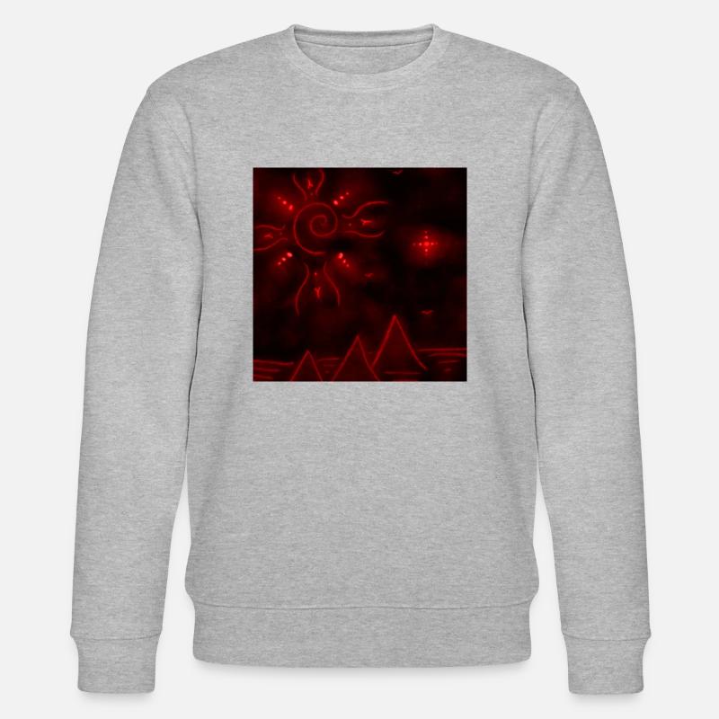 SOLEIL ET PYRAMIDES ROUGES - Sweat bio CHANGER Stanley/Stella Unisexe - gris chiné