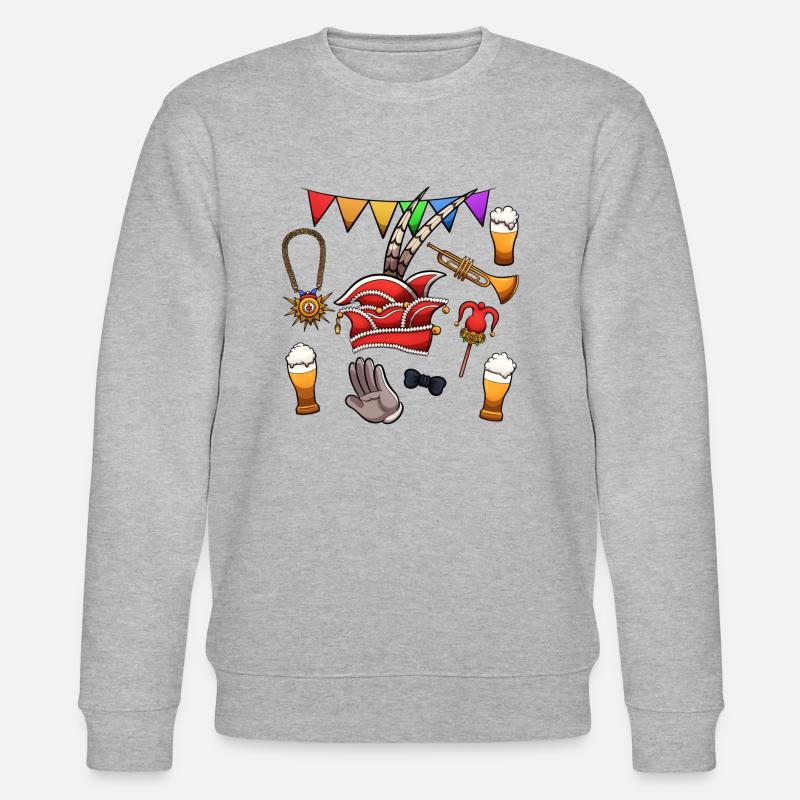 Dutch Carnival Elements - Stanley/Stella CHANGER Unisex Organic Sweatshirt - heather grey