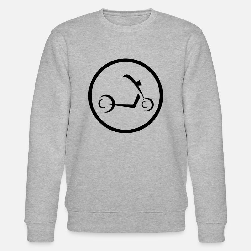 E-Scooter E-Roller Scooter - Stanley/Stella Unisex Bio-Sweatshirt CHANGER  - Grau meliert