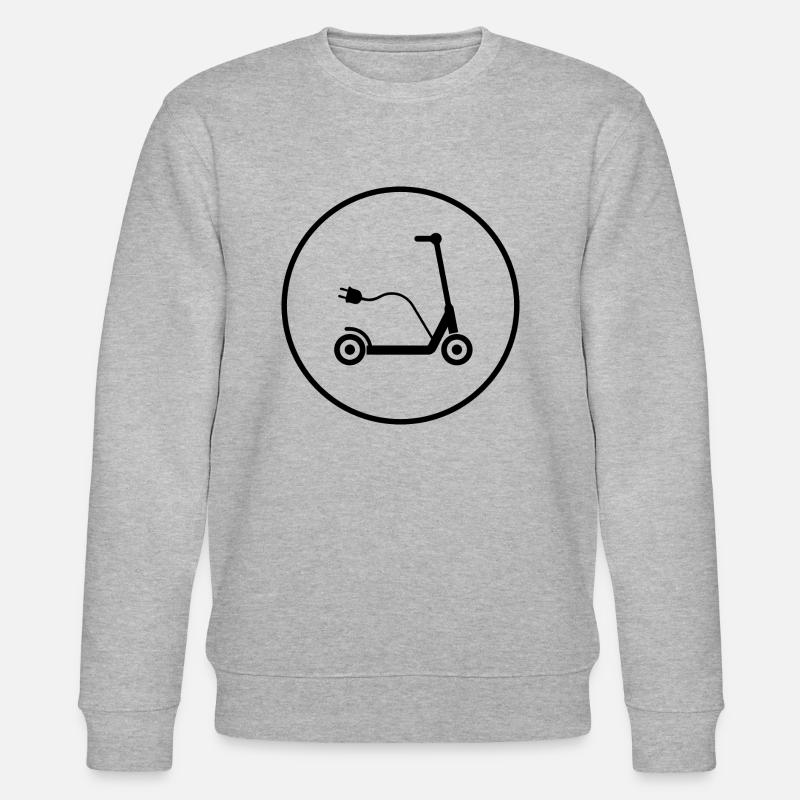 E-Scooter E-Roller Scooter - Stanley/Stella CHANGER Unisex Organic Sweatshirt - heather grey