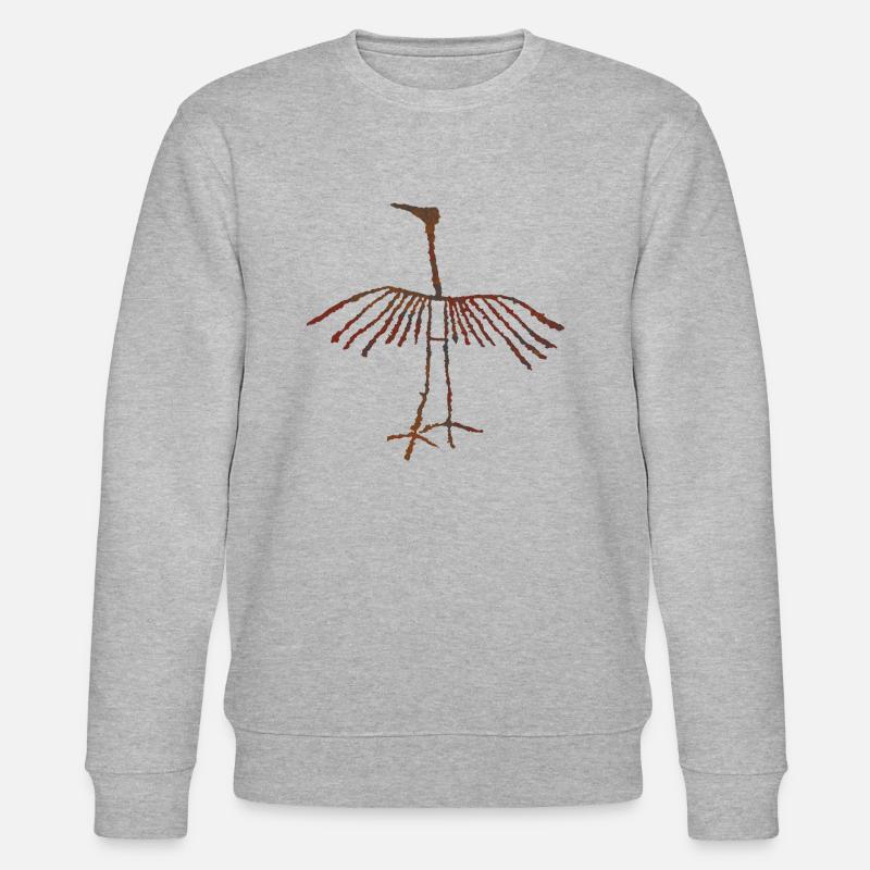 Kranich - Stanley/Stella Unisex Bio-Sweatshirt CHANGER  - Grau meliert