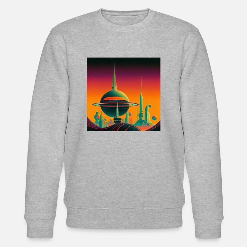 Colonisation de Saturne - Sweat bio CHANGER Stanley/Stella Unisexe - gris chiné