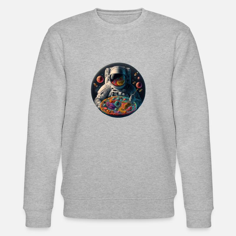 Galaxy Pasta - Stanley/Stella Unisex Bio-Sweatshirt CHANGER  - Grau meliert