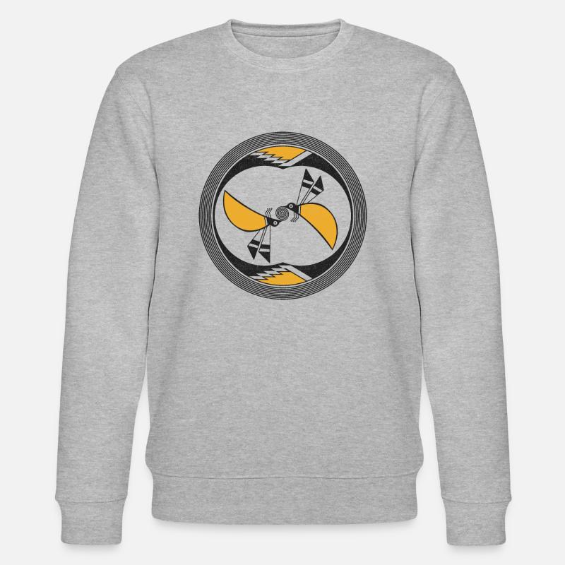 Schmetterling - Stanley/Stella Unisex Bio-Sweatshirt CHANGER  - Grau meliert