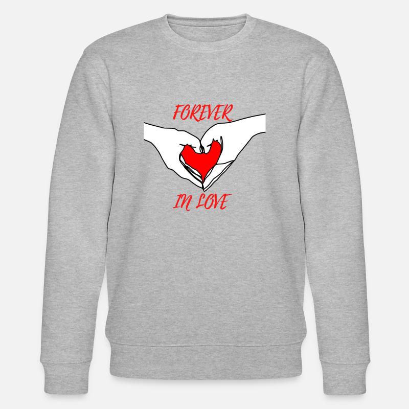 FOREVER IN LOVE - Stanley/Stella Unisex Bio-Sweatshirt CHANGER  - Grau meliert