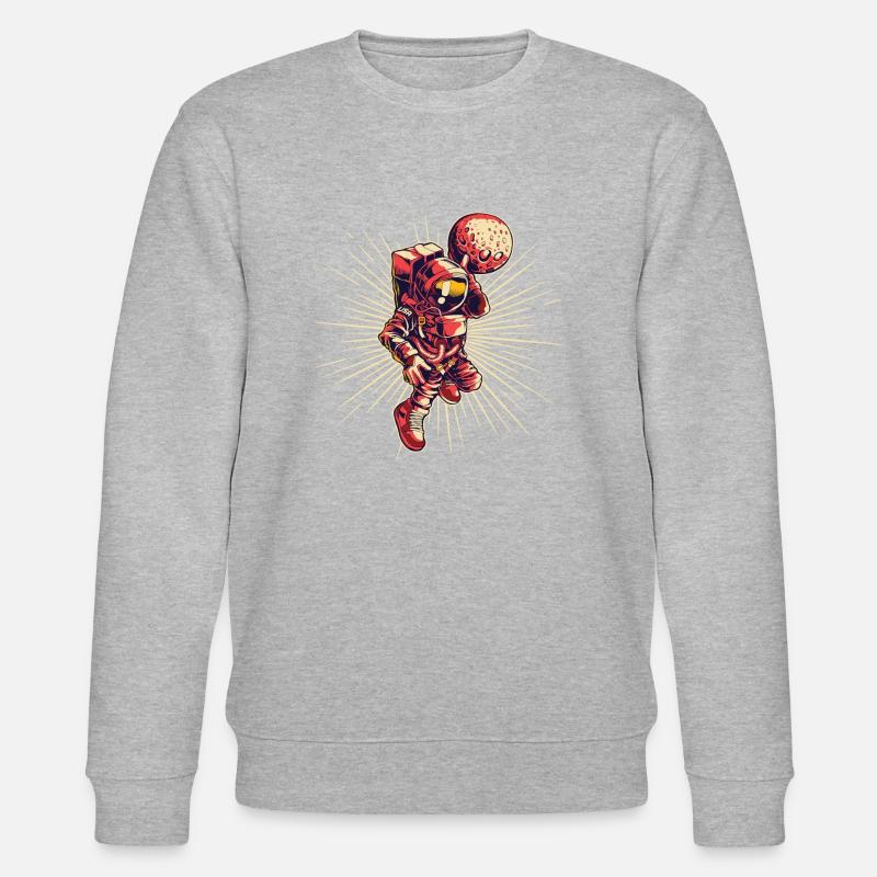 Basketball Astronaut - Stanley/Stella Unisex Bio-Sweatshirt CHANGER  - Grau meliert
