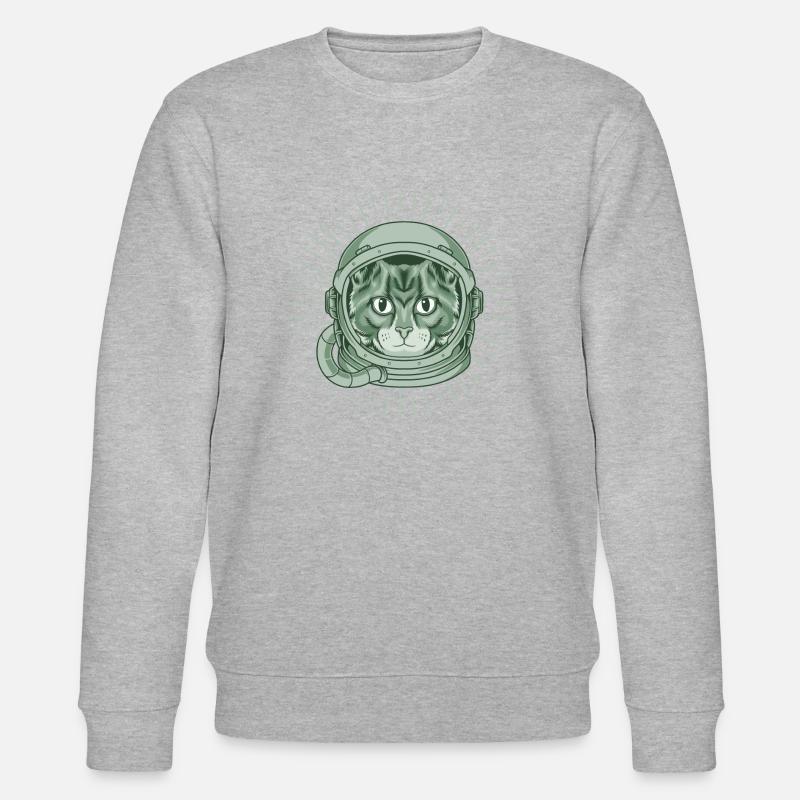 KATZE Astronaut Helm - Stanley/Stella Unisex Bio-Sweatshirt CHANGER  - Grau meliert