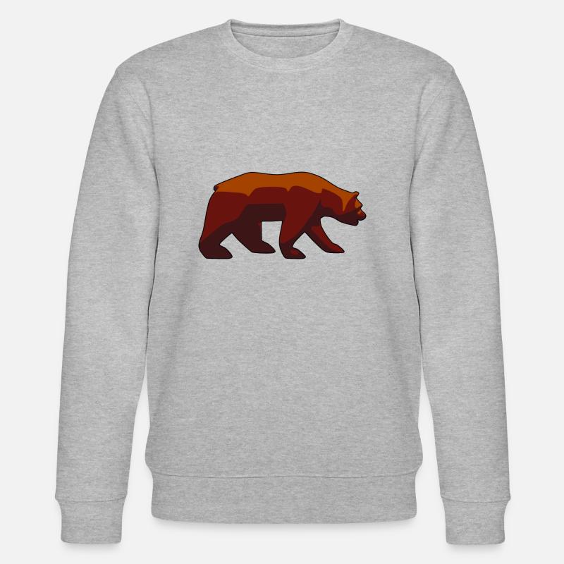 Bär - Stanley/Stella Unisex Bio-Sweatshirt CHANGER  - Grau meliert