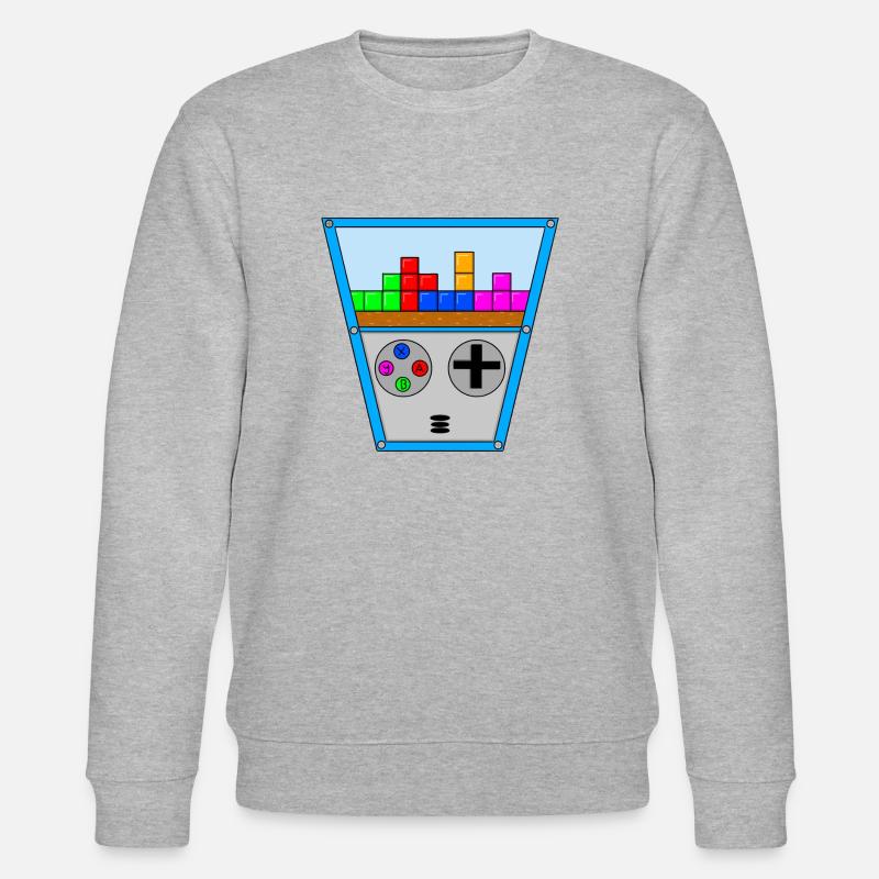 Retro Konsole - Stanley/Stella Unisex Bio-Sweatshirt CHANGER  - Grau meliert