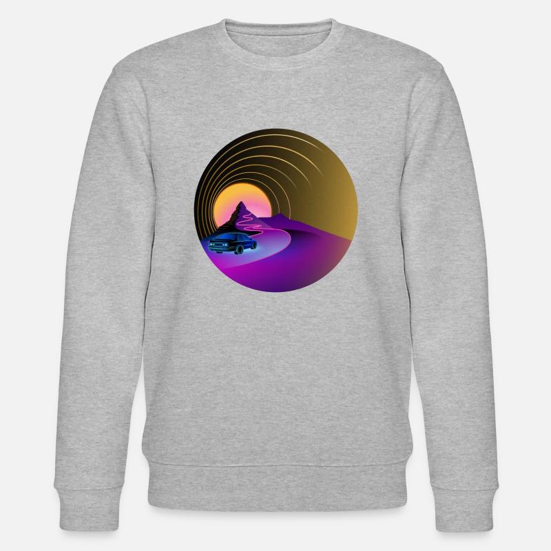 E30 - Retro - Synthwave - Style - Stanley/Stella Unisex Bio-Sweatshirt CHANGER  - Grau meliert